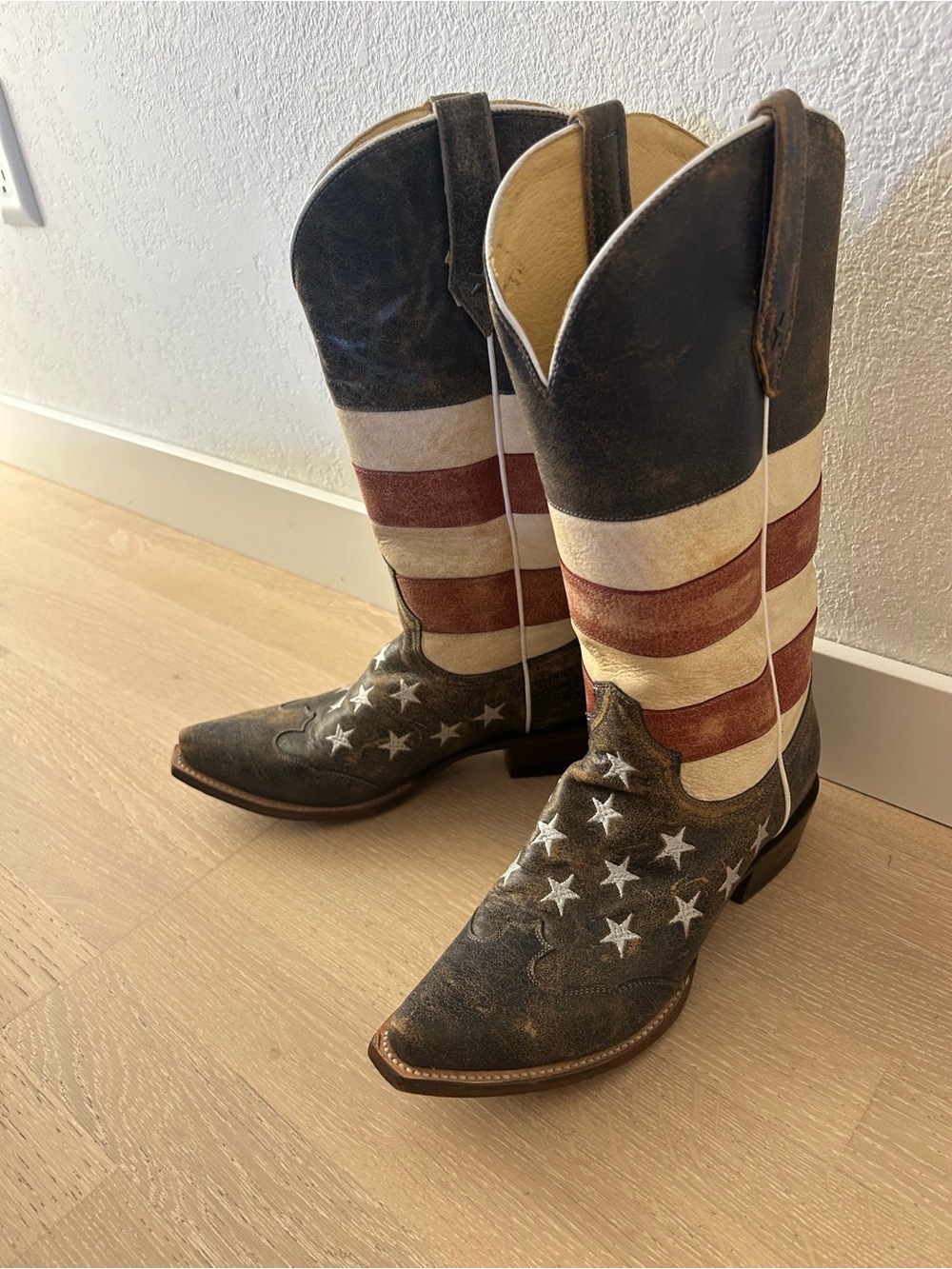 Roper Women’s Cowboy Boots Red, White, & Blue - Picture 2 of 4